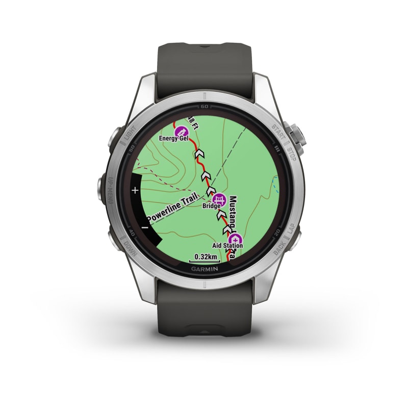 Fēnix® 7S Pro Solar Edition | Silver avec bracelet gris – Image 4