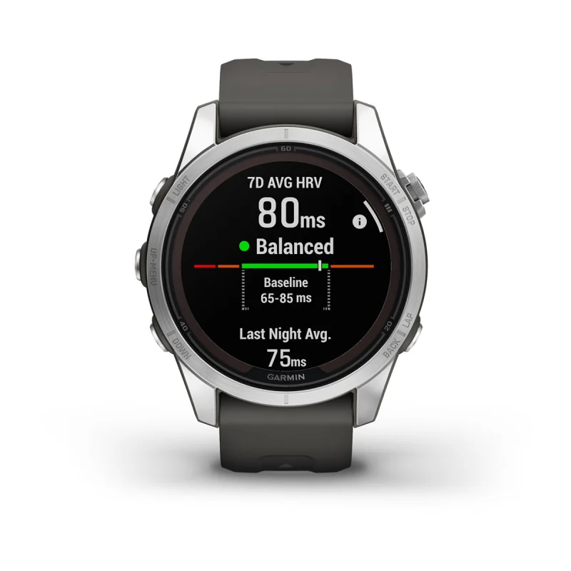 Fēnix® 7S Pro Solar Edition | Silver avec bracelet gris – Image 5
