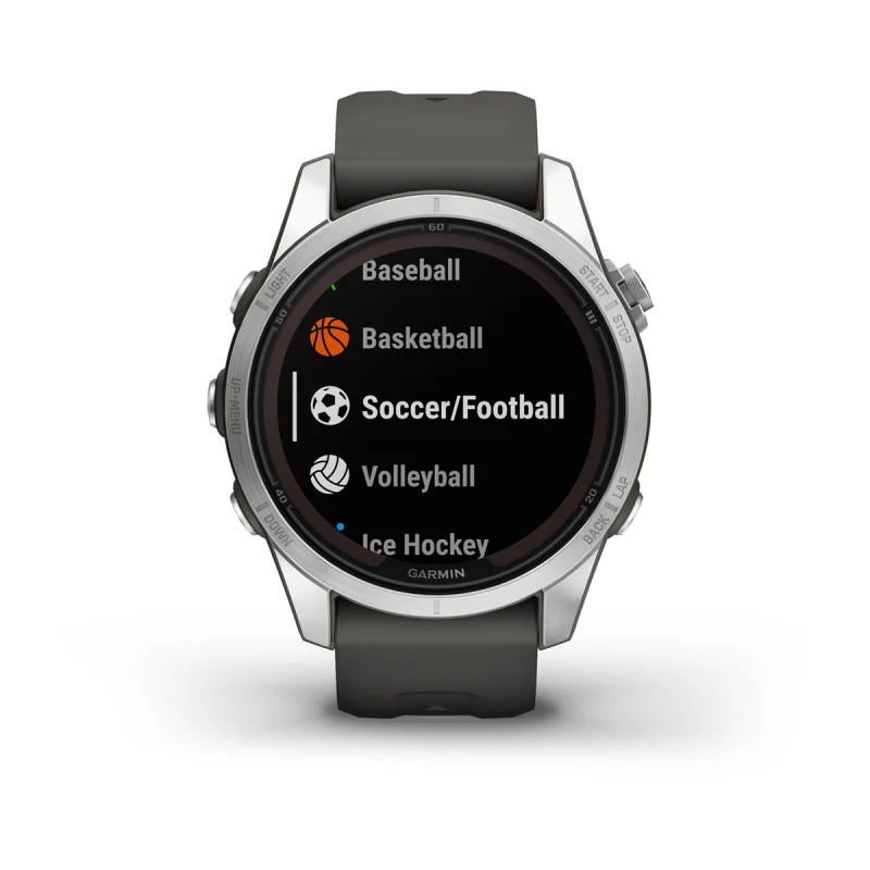 Fēnix® 7S Pro Solar Edition | Silver avec bracelet gris – Image 10